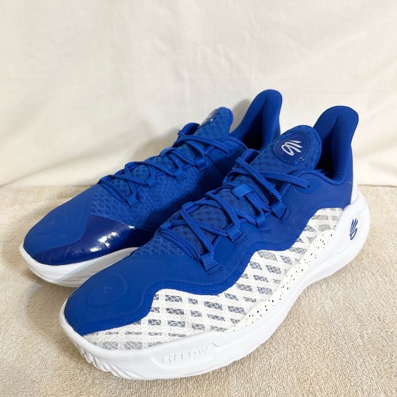 Under Armour Curry Flow 11 Blue/White size 13 MEN’S BASKETBALL SHOES - Picture 3 of 9